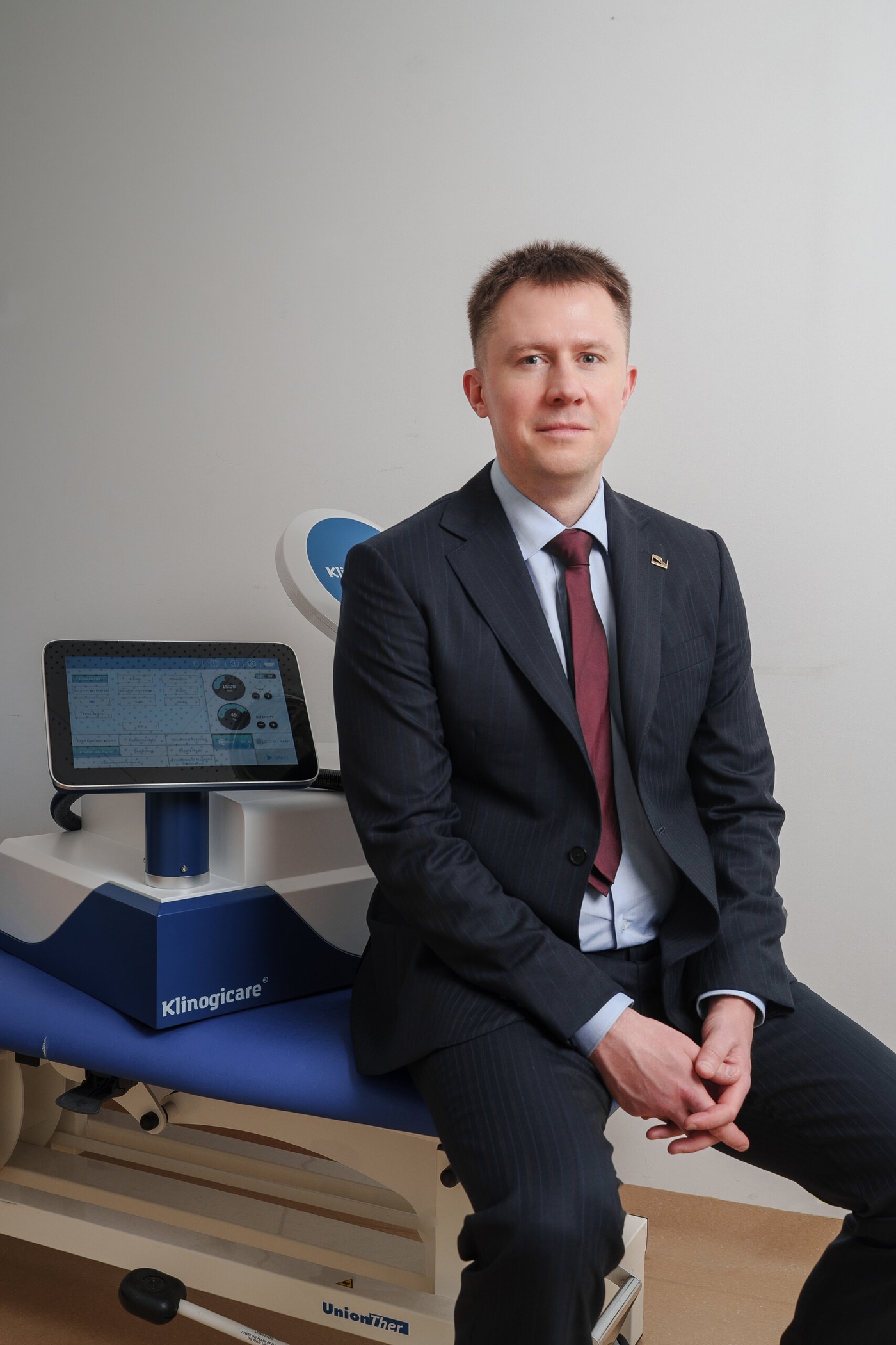 Основатель ORO Sport у аппарата Klinogicare